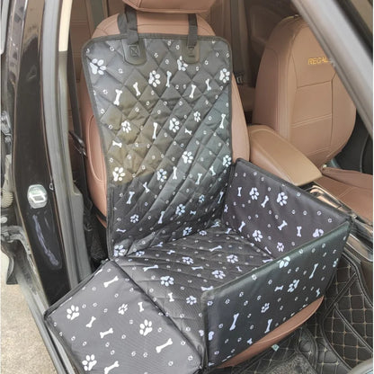 Waterproof Pet Carrier & Car Seat Cover | Foldable Travel Hammock for Dogs & Cats